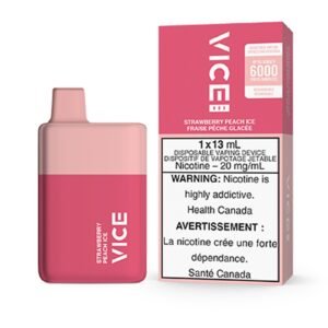 Strawberry Peach Ice Vice Box Disposable Vape